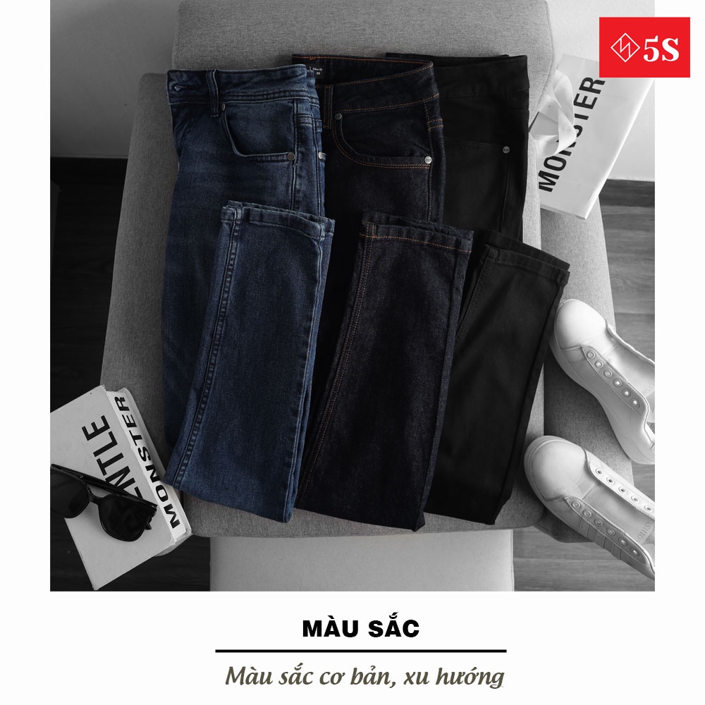 Quần Jean Nam 5S (3 Màu) Cơ Bản, Chất  Cotton Cực Mềm Mại, Co Giãn Tốt, Không Bai Xù, Bền Màu, Phom Trẻ Trung (QBD) | BigBuy360 - bigbuy360.vn