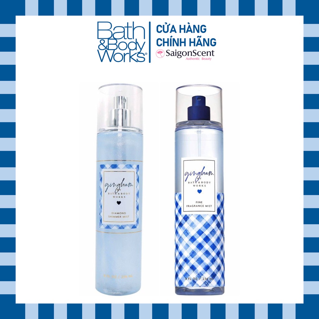Xịt thơm toàn thân Bath & Body Works / Gingham ( 236mL )