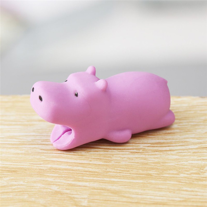 Phụ kiện bảo vệ đầu dây sạc hình thú cắn cáp đáng yêu