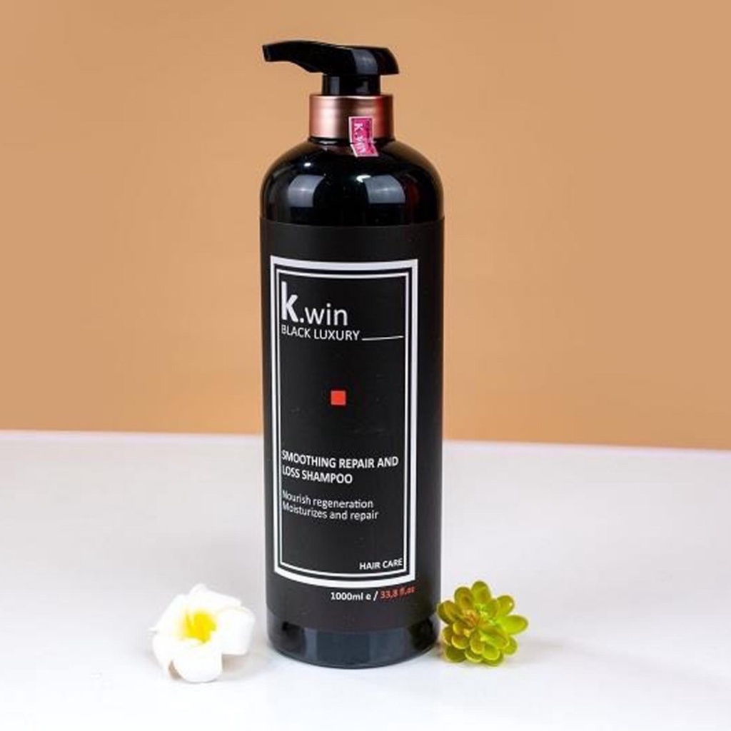 Dầu gội cặp Kwin dầu gội xả cặp hương nước hoa siêu mềm mượt Luxury Smoothing Repair and Loss 1000ml
