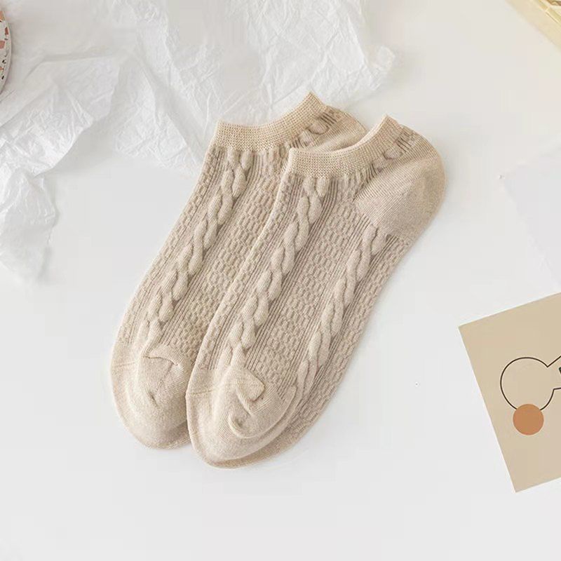 Vớ Cotton Cổ Thuyền Mỏng Nhẹ Tàng Hình Phong Cách Hàn Quốc Thời Trang Xuân Hè Cho Nữ