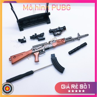 Mô hình súng pubg kim loại lắp ráp AKM Original dài 20cm mô phỏng giống thật trong game [TẶNG KỆ ĐỠ]