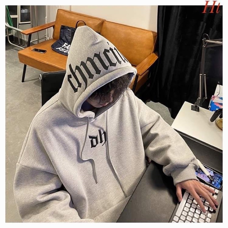 Áo hoodie nỉ cotton OH in mũ HT12