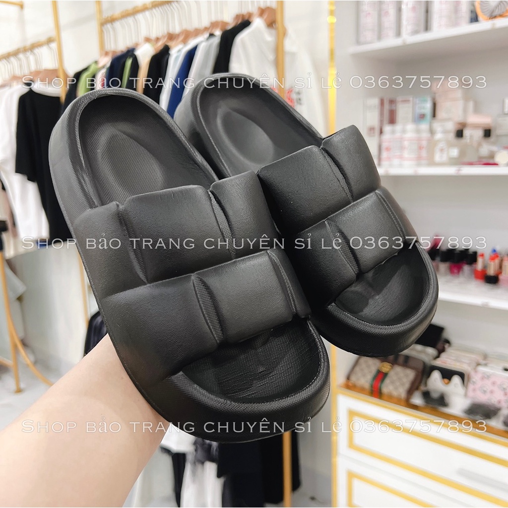Dép Bánh Mì Dễ Thương Bản 2022 - Cực Nhẹ Êm Chân - Dép Quai Ngang Nữ Sang Chảnh Tăng Chiều Cao