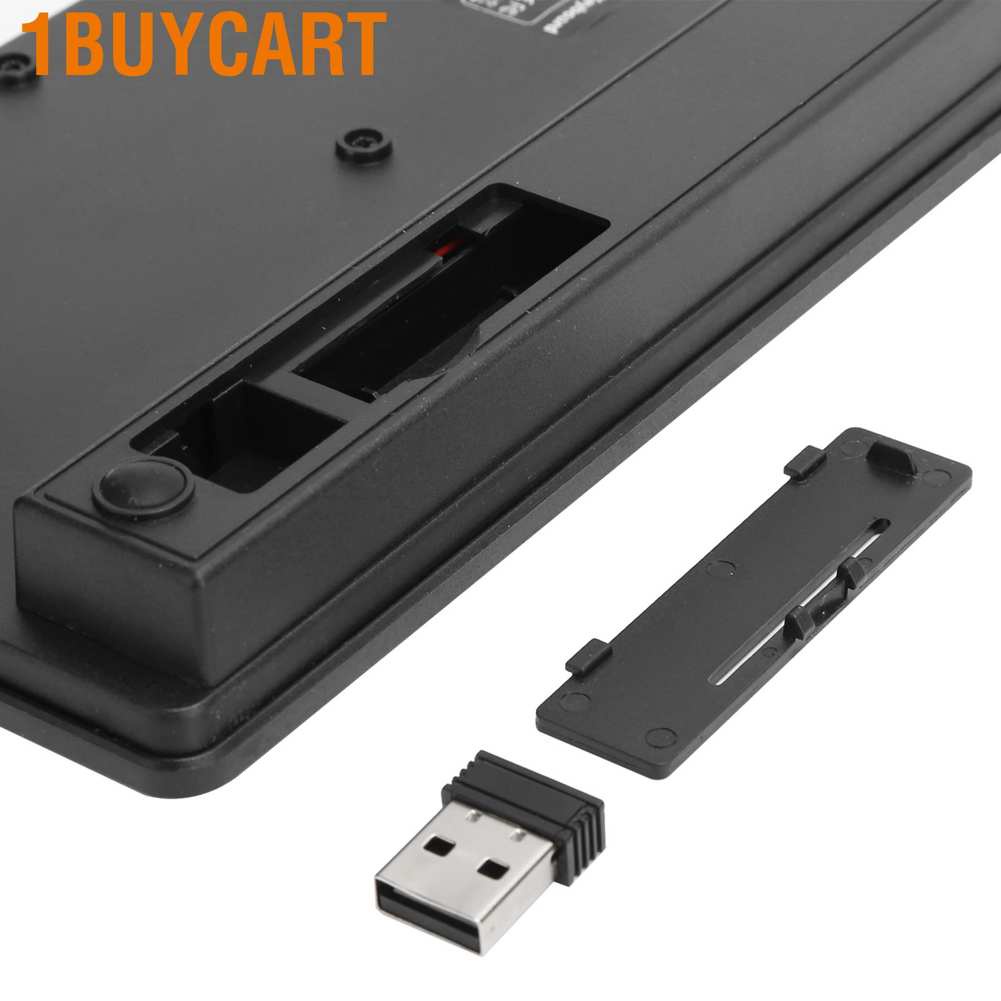 Bộ bàn phím + chuột không dây USB 2.4G 1buycart cho máy tính