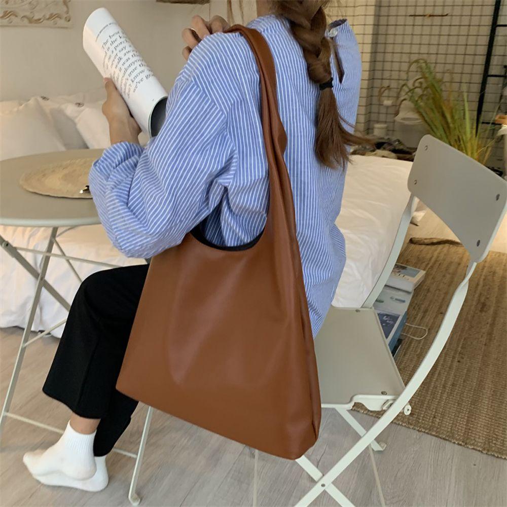 Túi Xách Tay/Đeo Vai Nhiều Màu Sắc Sức Chứa Lớn Phong Cách Hàn Quốc Dành Cho Nữ