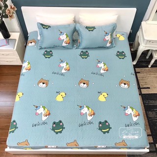 SÉT GA GỐI CHUN TRẦN COTTON 100%