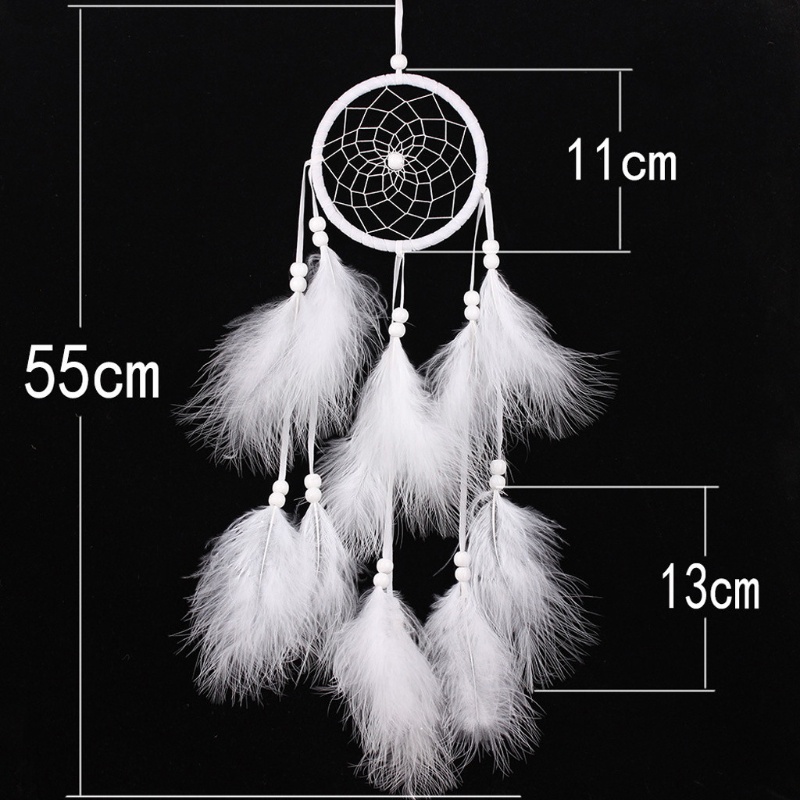 ✿ Dreamcatcher Đính Lông Vũ Trang Trí Nhà Cửa Sáng Tạo