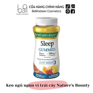 [BILL CHÍNH HÃNG] Kẹo Dẻo Giúp Ngủ Ngon Nature's Bounty Sleep Gummies Hương Trái Cây