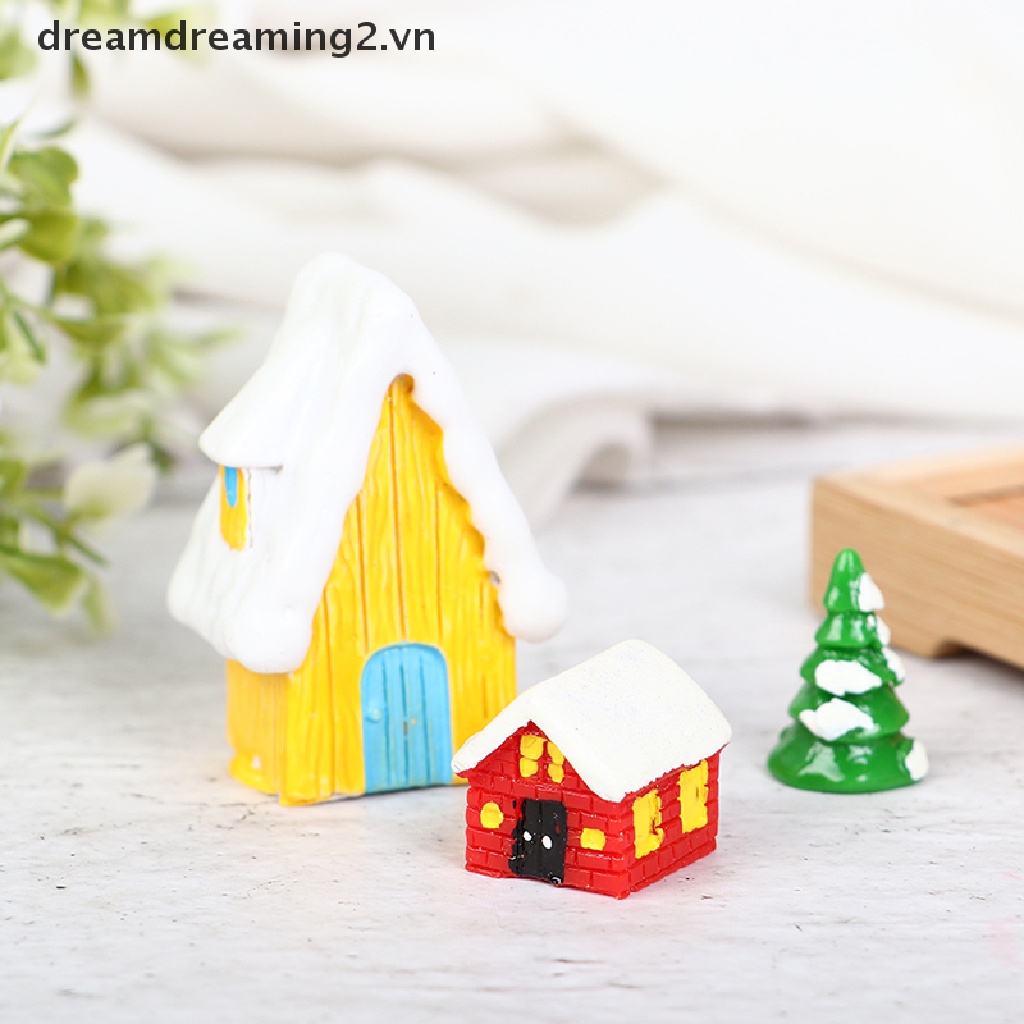 Mô hình cây thông noel mini bằng gỗ phong cách vintage 2.vn dùng trang trí nhà búp bê