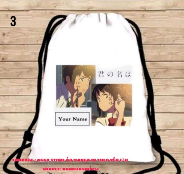 Balo Dây Rút Anime Your Name - Tên Cậu Là Gì