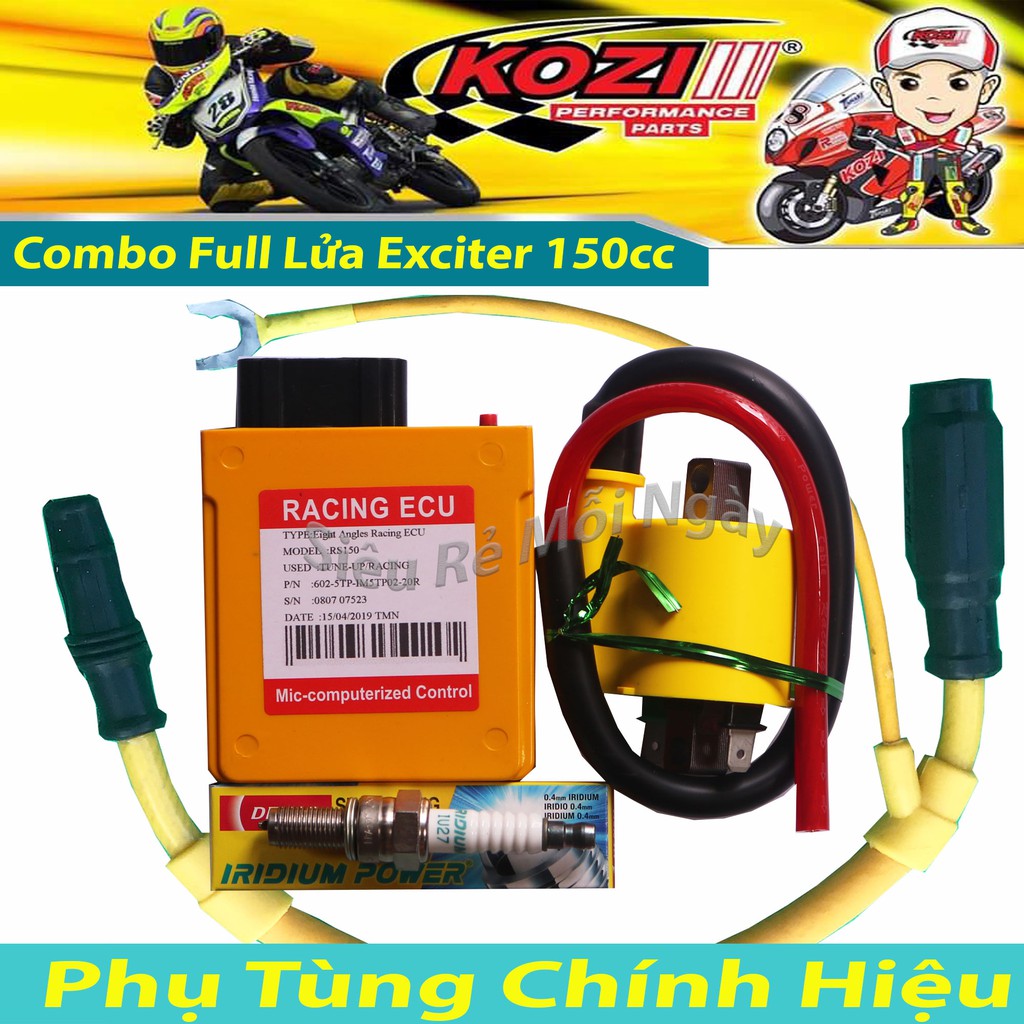 Độ PXL Full Bộ Tứ Dàn Lửa cho Exciter 150cc, Mx King Kozi Malaysia