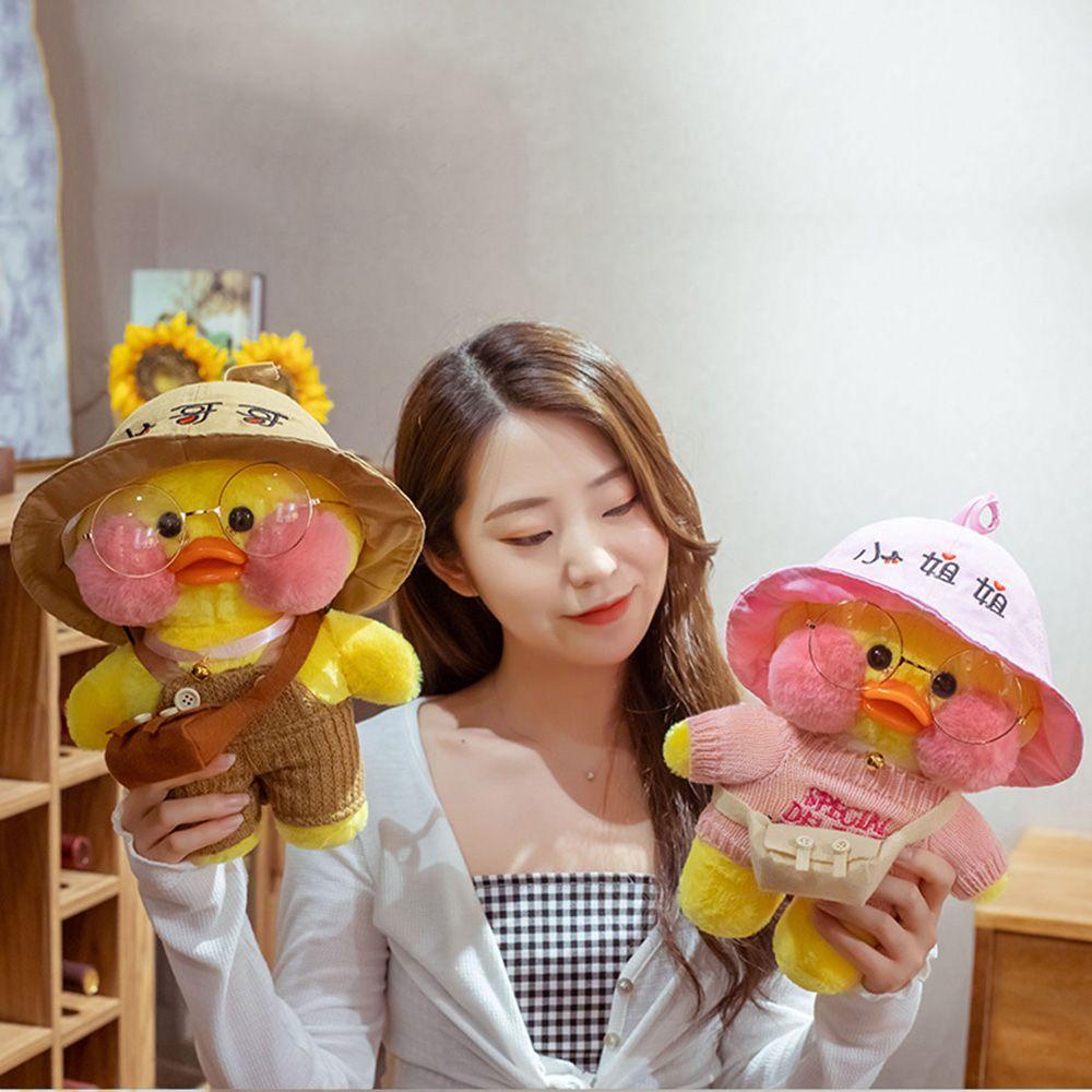 Chú Vịt Nhồi Bông Màu Cầu Vồng Xinh Xắn 30cm