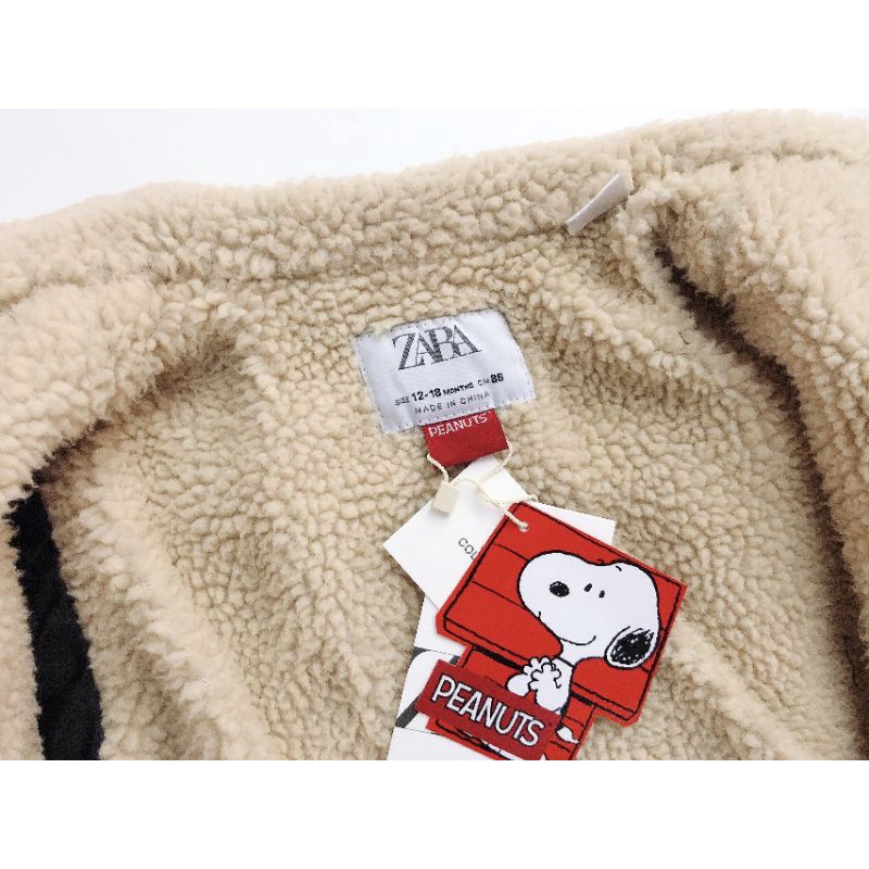 Áo khoác Zara dư xịn lót lông 1-5y