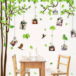 (HCM) Decal dán tường Cây treo khung ảnh 7 ( 210 x 275 cm )