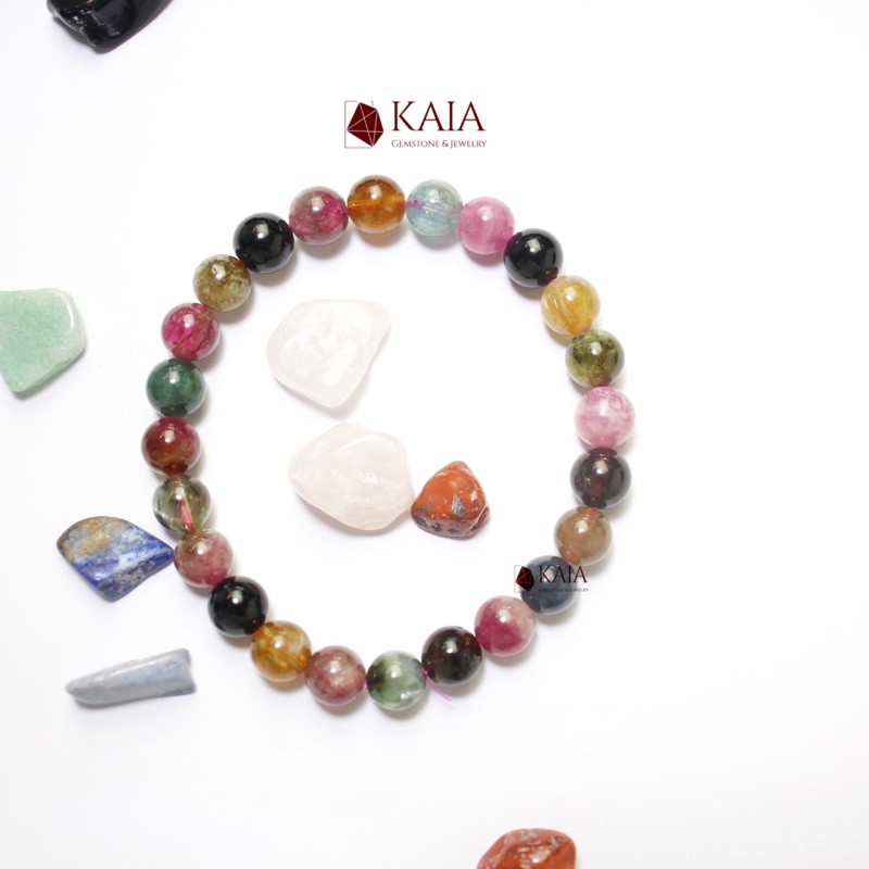 Vòng tay phong thuỷ Tourmaline 7 li VIP - KAIA