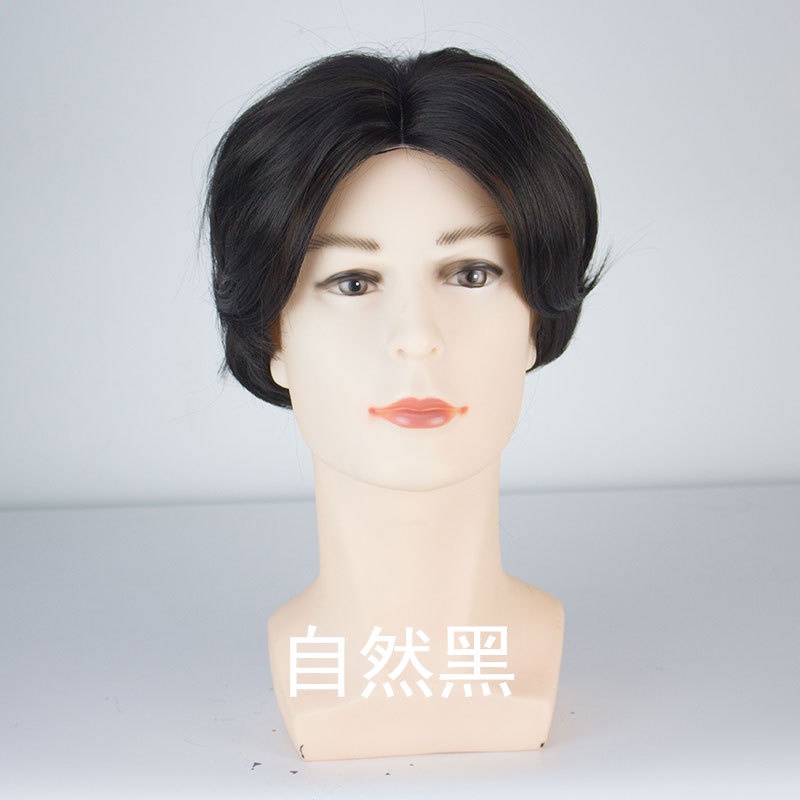 Tóc giả ngắn uốn xoăn thiết kế thời trang cho nam