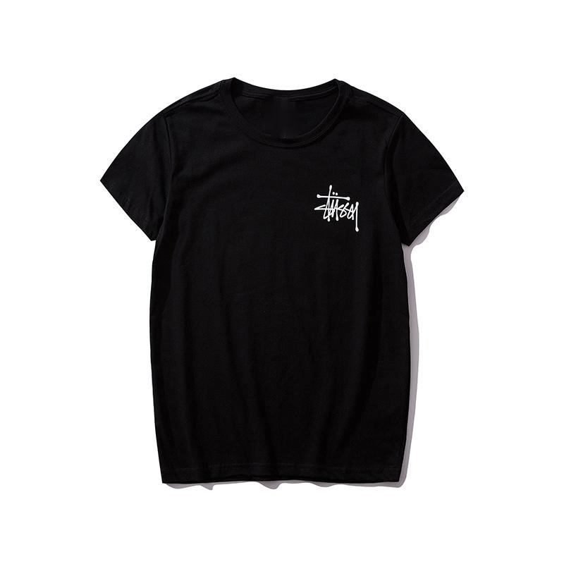 Áo Thun Cotton Tay Ngắn In Chữ Stussy Kiểu Cổ Điển Thời Trang Mùa Hè Cho Nam