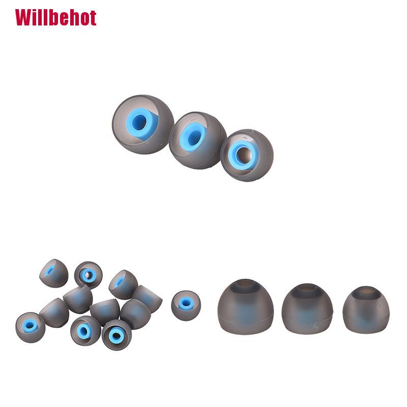 [Willbehot] 3Pairs Replacement Ear Tips Earbud Bluetooth Heaphone General Blue [Hot]