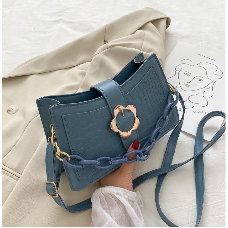 Túi kẹp nách vân cá sấu khóa bấm tròn trẻ trung HANAMA 865 | BigBuy360 - bigbuy360.vn