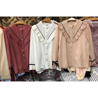Áo sơ mi chiffon style tiểu thư