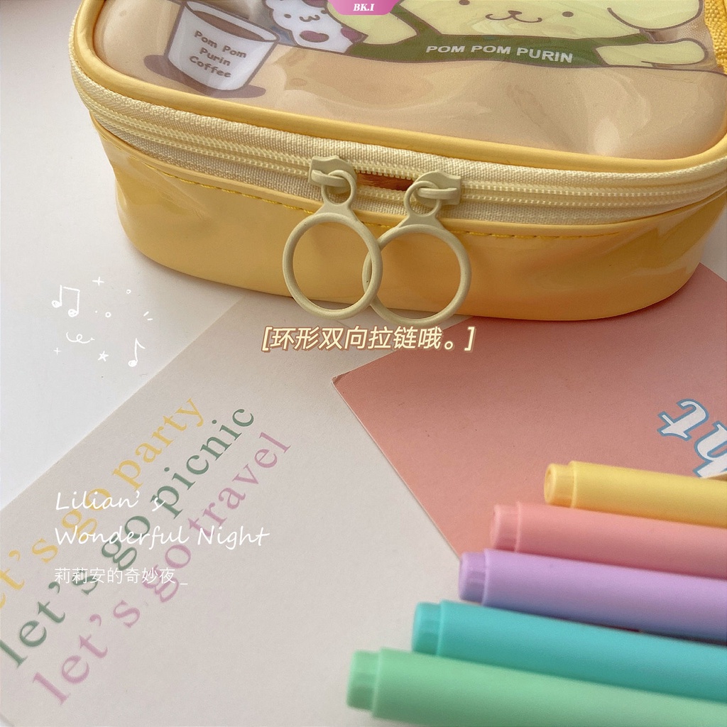 Túi Đựng Bút Thời Trang Disney Sanrios Kuromi My Melody Cinnamoroll Pom Pom Purin Dễ Thương Chất Lượng Cao