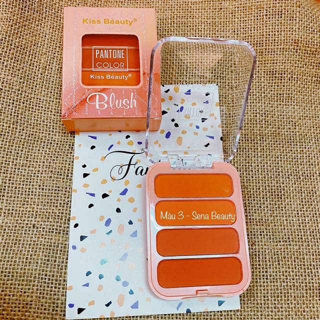 Phấn Má Hồng Kiss Beauty PANTONE Color 4 Ô | BigBuy360 - bigbuy360.vn
