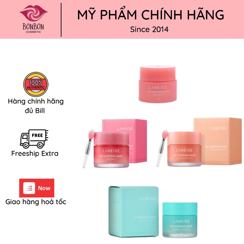 Mặt nạ ngủ môi Laneige Lip Sleeping Mask 20g-8g-3g fullsize minisize