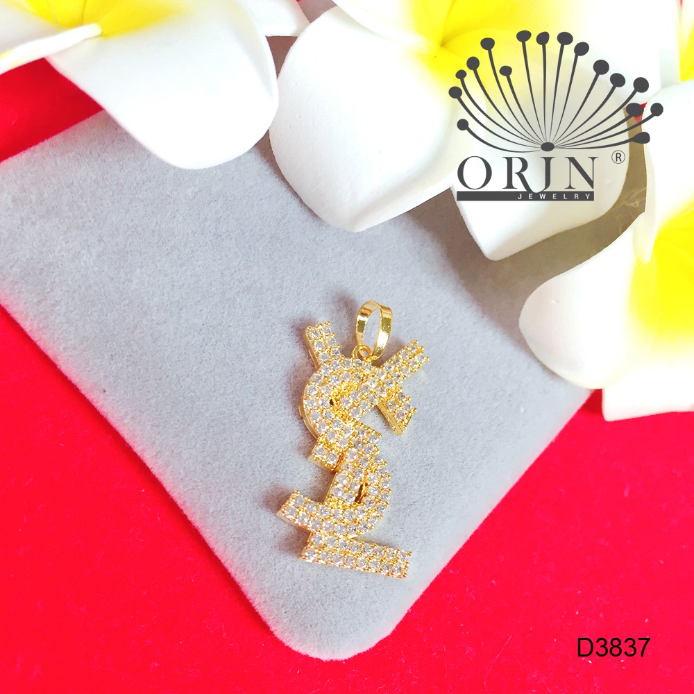 Mặt dây chuyền chữ Y chữ S và L cao cấp đính đá Orin D3837 thời thượng