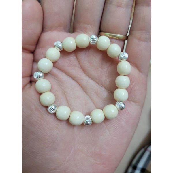 Vòng dâu tằm mix bi bạc cho bé trai và bé gái