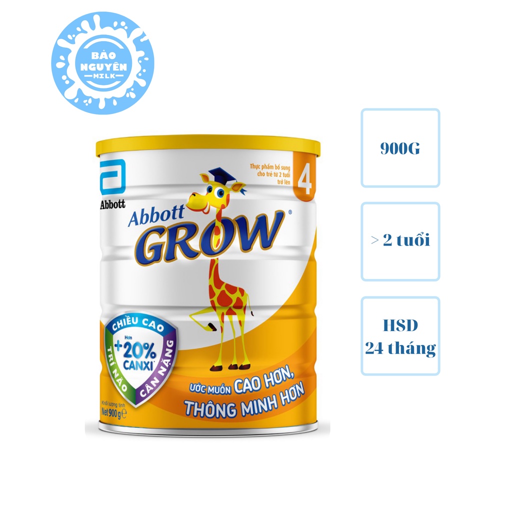 Sữa bột Abbott Grow 4 900g (Cho trẻ từ 2 tuổi trở lên)