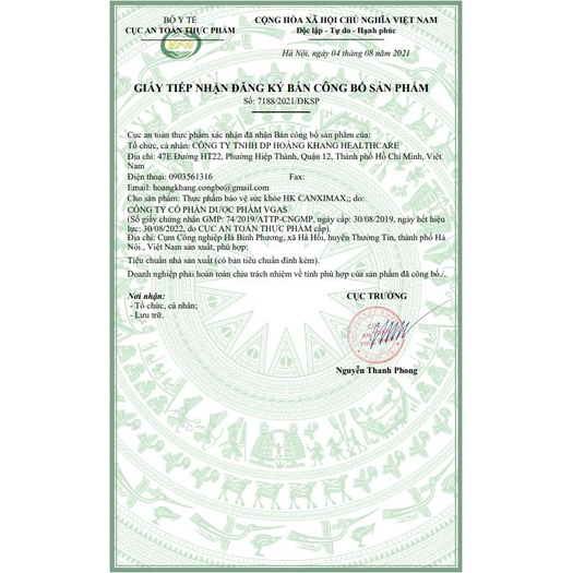 HK CANXIMAX VIÊN GIÚP XƯƠNG VÀ RĂNG CHẮC KHỎE