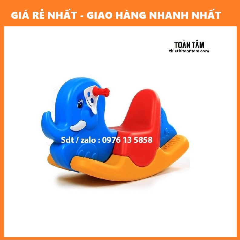 Bập Bênh con voi 3 khối mầm non giá rẻ nhất tphcm