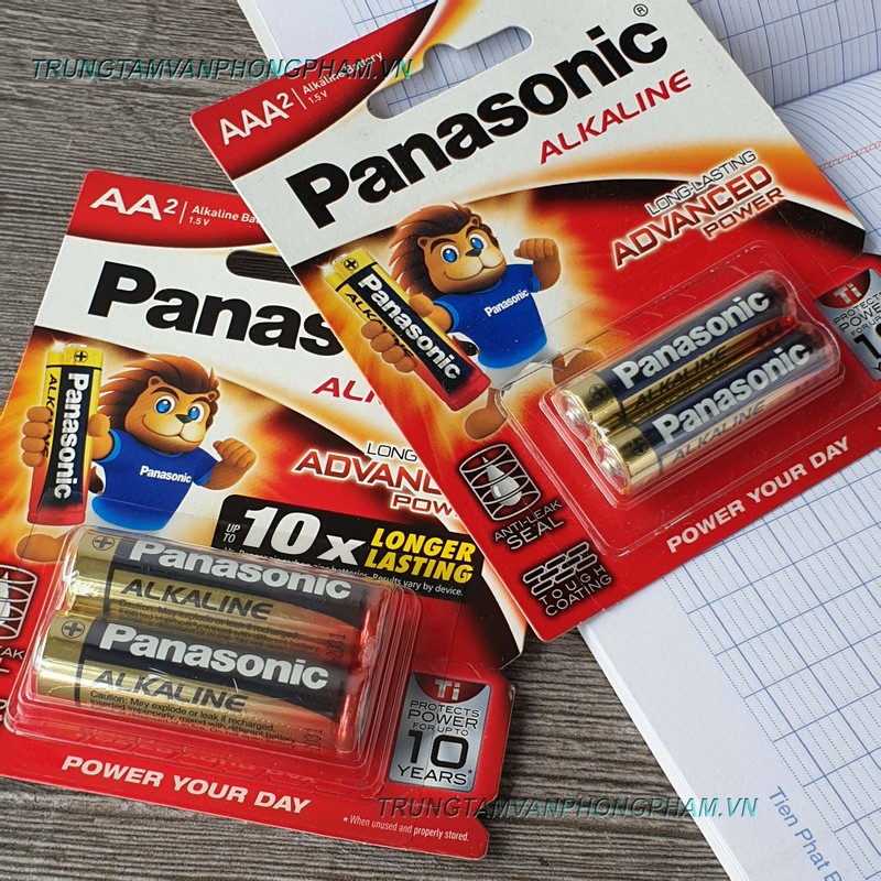 Vỉ 2 Viên Pin AA  AAA Panasonic Alkaline 1,5 V - Hàng Chính Hãng