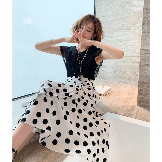 Hàng nhập - Set bộ nữ áo váy bi, set đầm rời
