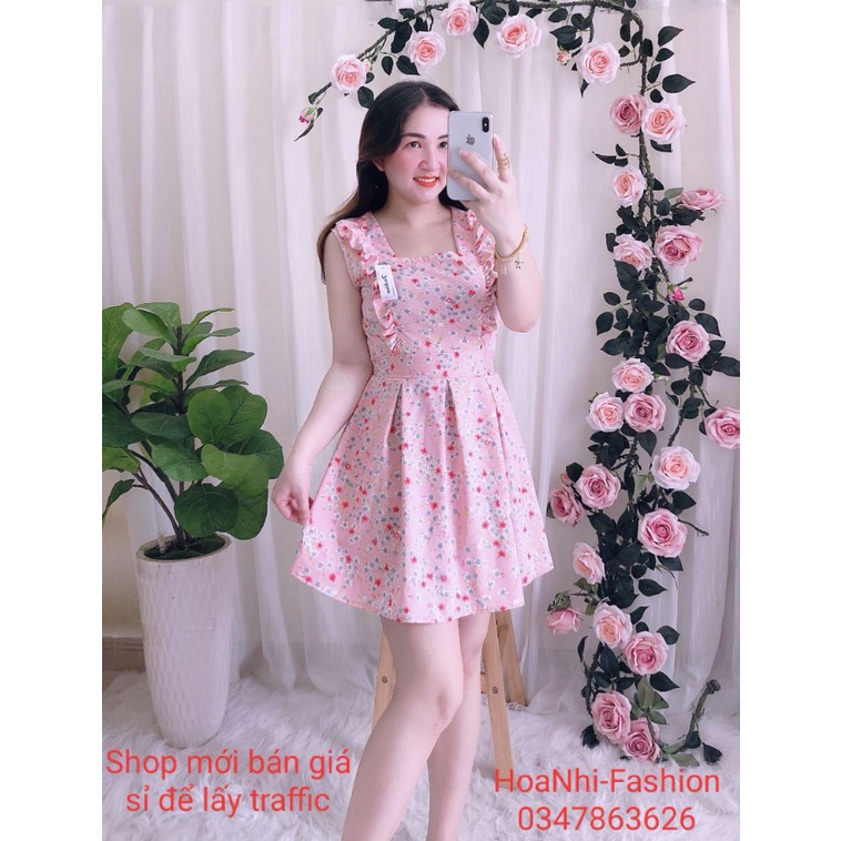 Đầm nữ cổ vuông chất liệu lụa 100D siêu mát (kèm quần đùi) | BigBuy360 - bigbuy360.vn