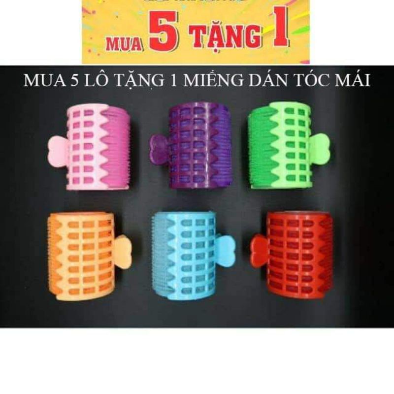 Lô ĐẠI cuốn tóc mái bay tạo kiểu tự dính có kẹp [ Giao màu ngẫu nhiên]