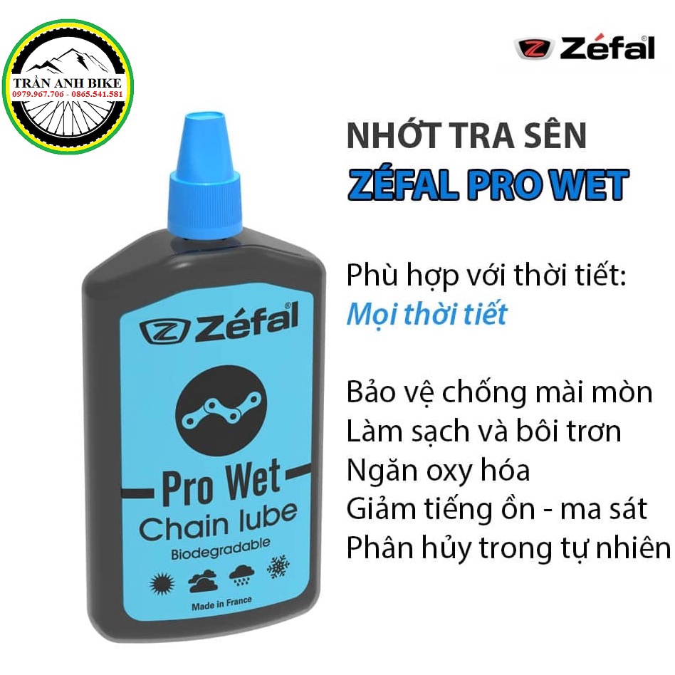 Chai vệ sinh dầu nhớt tra sên xích líp bảo dưỡng xe đạp Zefal