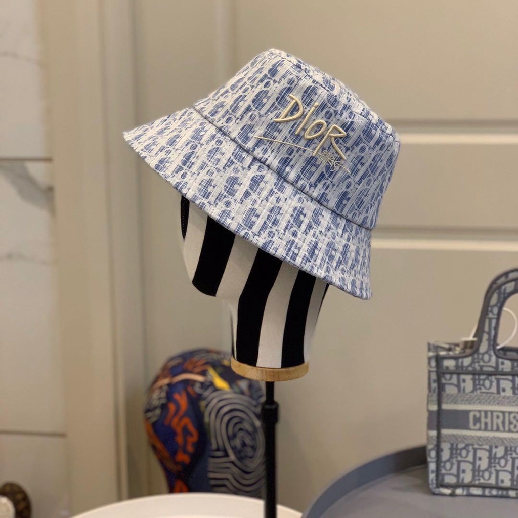 GUCCI Nón Tai Bèo Dior Họa Tiết Rằn Ri Cá Tính Chống Nắng Cho Nam Nữ