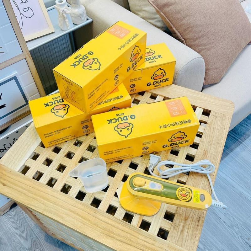 Bàn là hơi nước cầm tay mini GDUCK vịt vàng, dễ dàng là quần áo tiện lợi, quần áo phẳng như mới