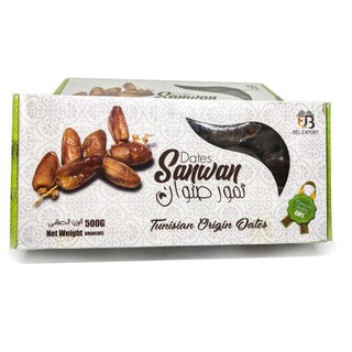 Chà Là Nguyên Cành Sấy Dẻo Dates Sanwan Tusnisia (500g/ Hộp)
