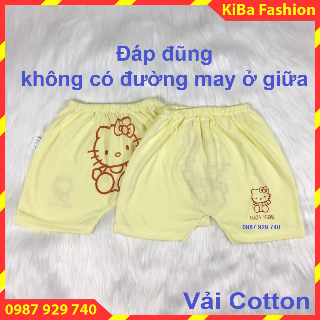 QUẦN ĐÙI CHỤC  COTTON  thoáng mát cho bé trai bé gái từ 3-12kg QĐCMKF KIBA Fashion