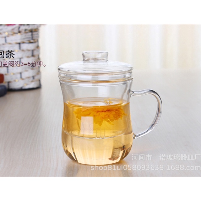 Ca thuỷ tinh pha trà cá nhân