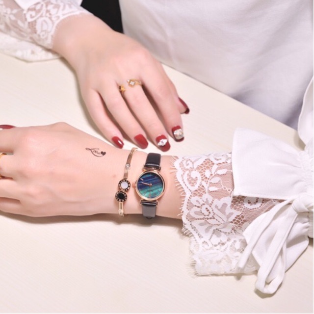 Đồng hồ nữ Naidu chính hãng dây da mặt phối màu phong cách trẻ trung năng động | BigBuy360 - bigbuy360.vn