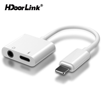 Hdoorlink Dây Cáp Chia Cổng Sạc Và Tai Nghe 3.5Mm 4 Trong 1 Cho iphone