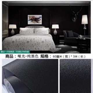 10 mét giấy dán tường sẵn keo khổ 60 cm màu đen hàng siêu đẹp