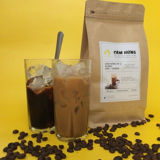 Cafe hạt rang mộc không bơ Cảm hứng số 2 cao cấp từ cà phê Đất Đỏ gói 0.5kg