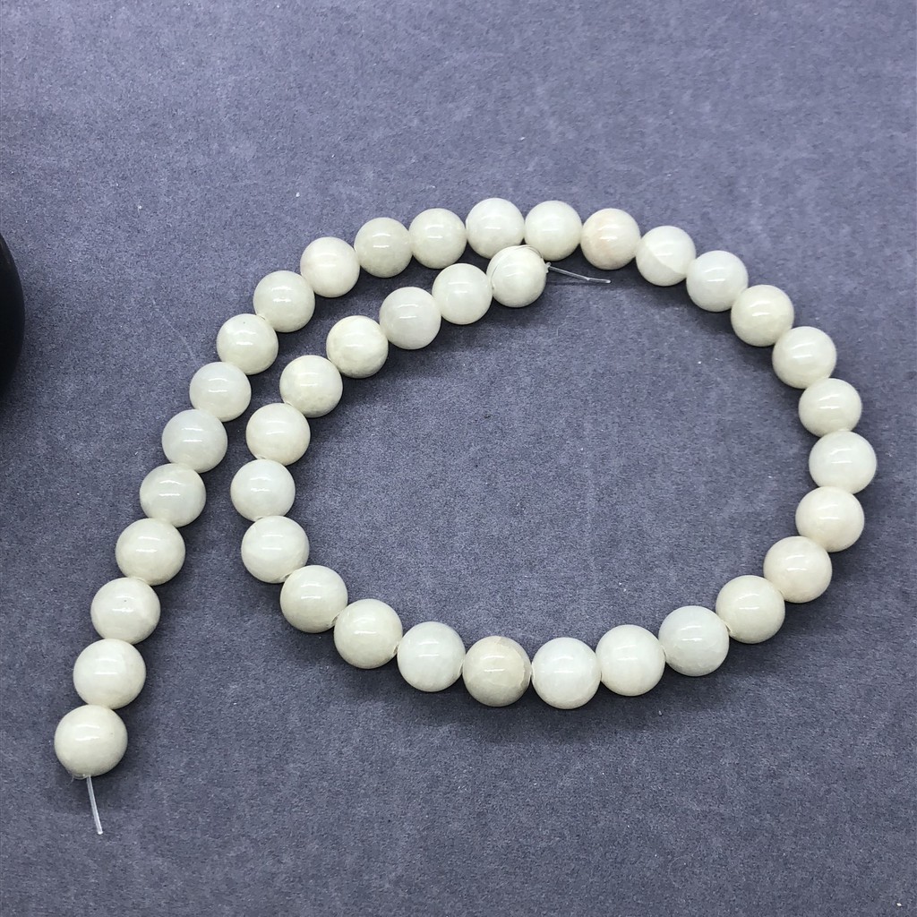 Chuỗi Hạt Đá Ngọc Bích Tròn Tự Nhiên 6-12mm Dùng Làm Vòng Tay Diy