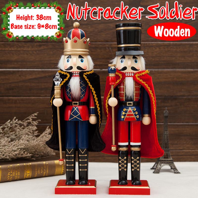 Mô hình người lính 38cm bằng gỗ dùng trang trí giáng sinh
