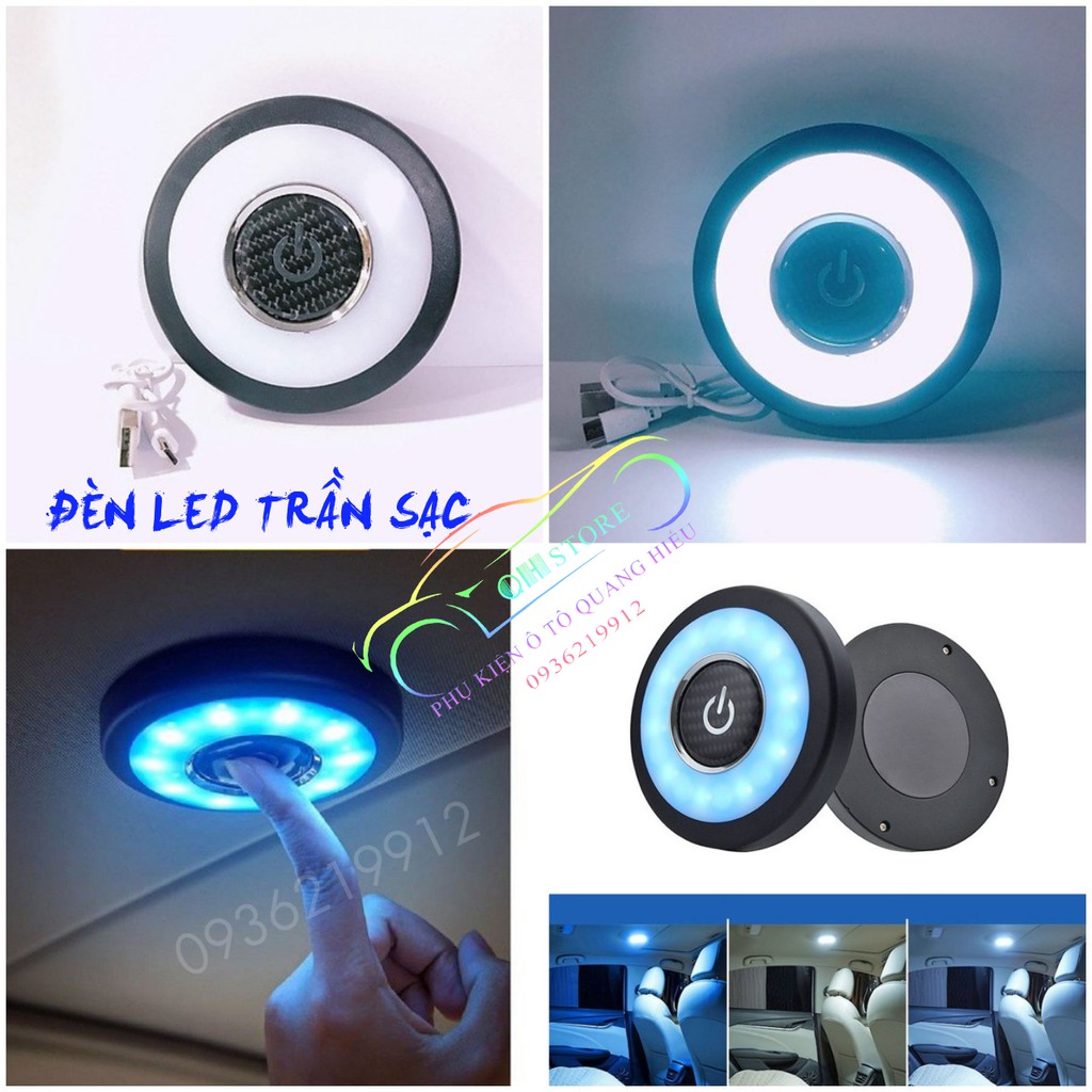 Đèn Led Sạc Gắn Trần, Gắn Cốp Xe Ô Tô, Xe Hơi Cao Cấp Không Dây